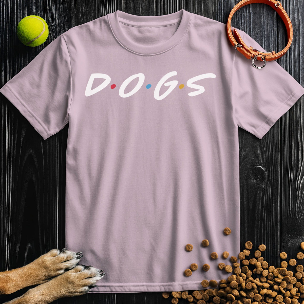 D O G S White Type T-Shirt