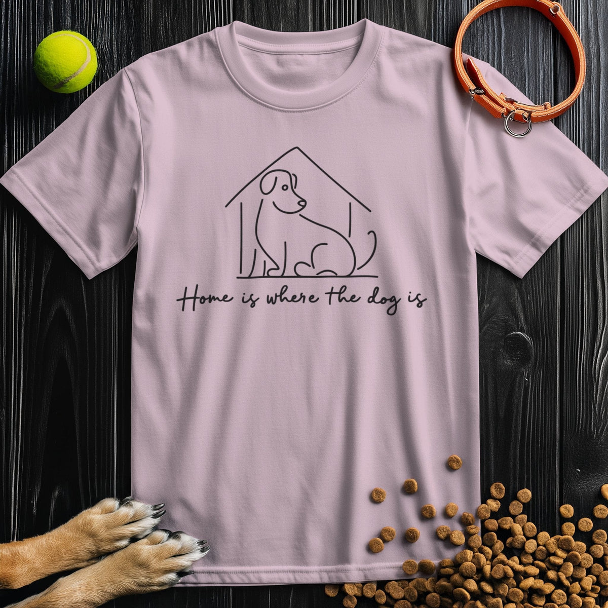 Home Is Where The Do Is Black T-Shirt