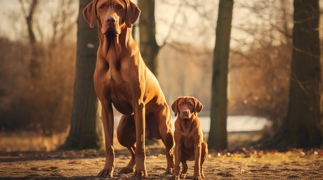 Broholmer Dog Breed standing in the woods