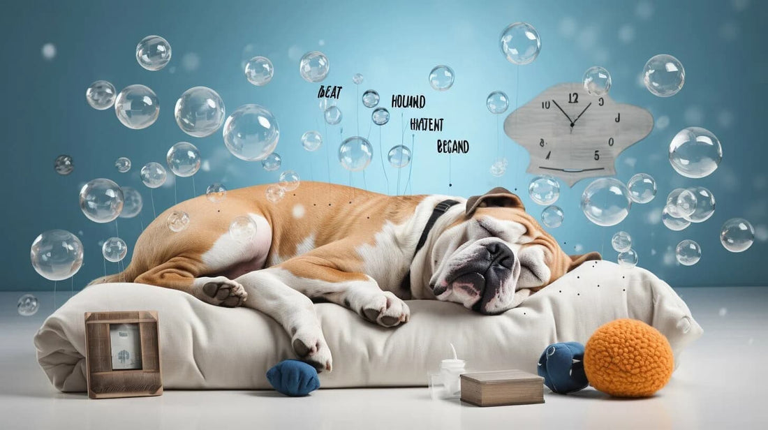 a bulldog snoring