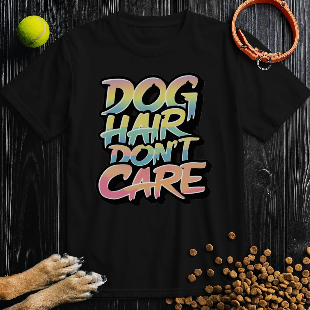Dog Hair, Don't Care Color Splash T-Shirt