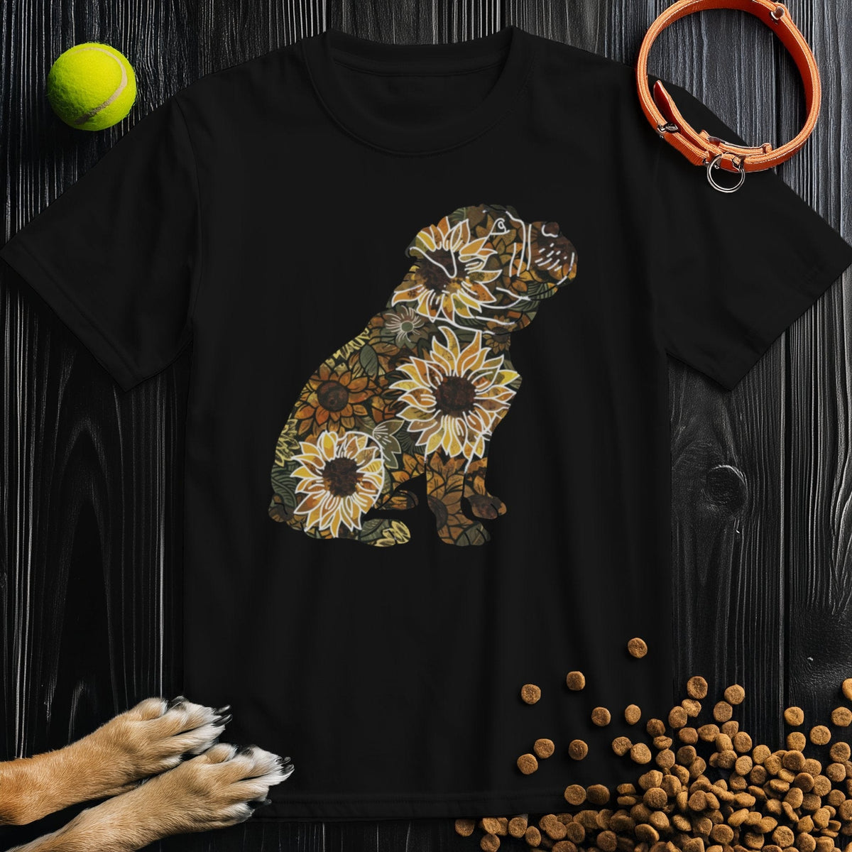 Sunflower English Bulldog T-Shirt