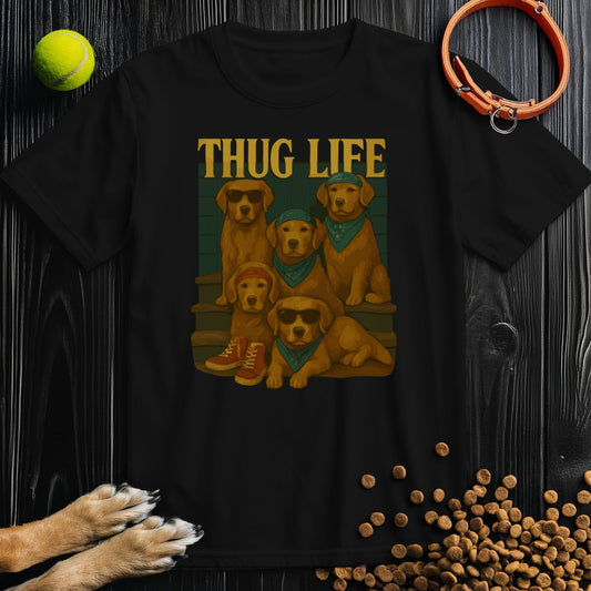 Golden Retriever Thug Life T-Shirt