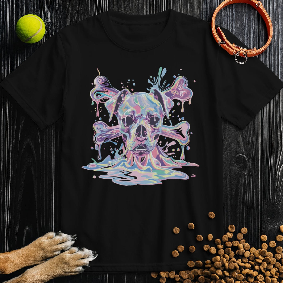 Psychedelic Pooch Skull T-Shirt