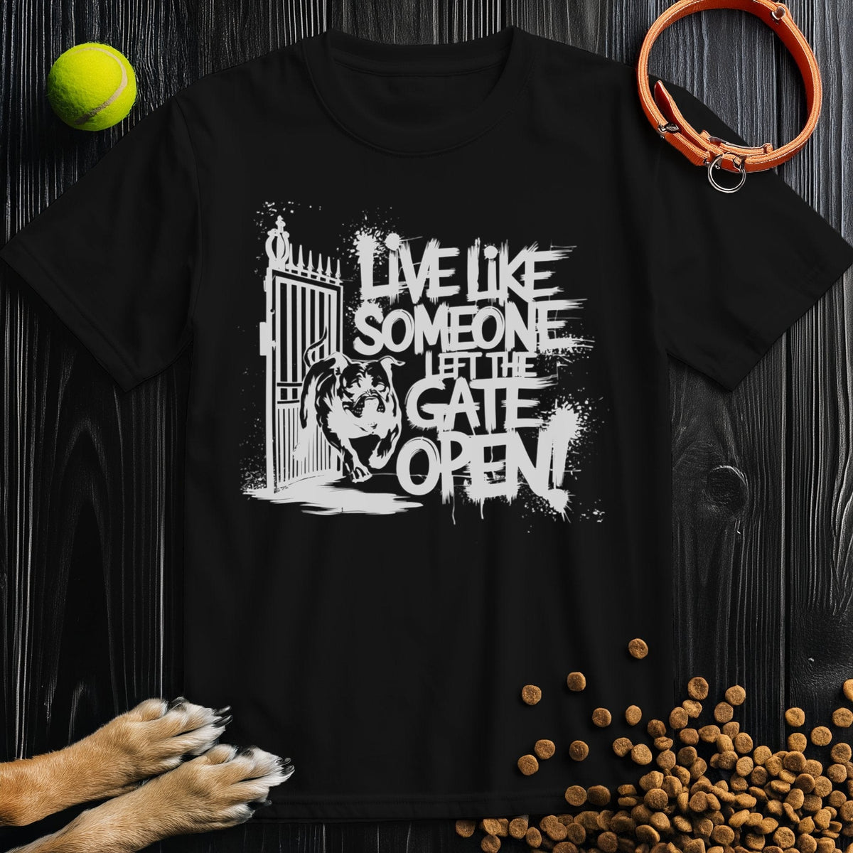 Live Like Someone Left The Gate Open White T-Shirt