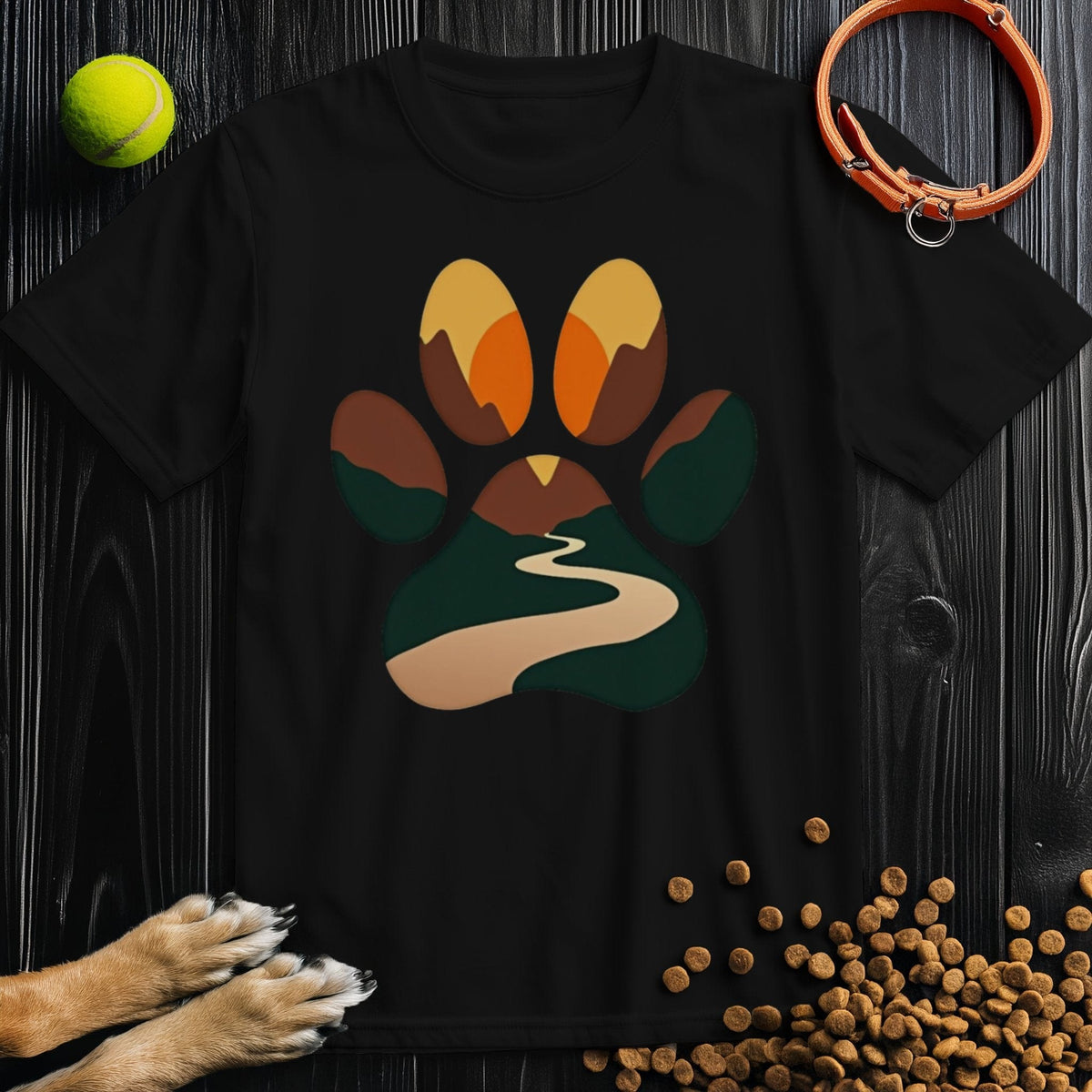 Wilderness Paw Path Dog T-Shirts