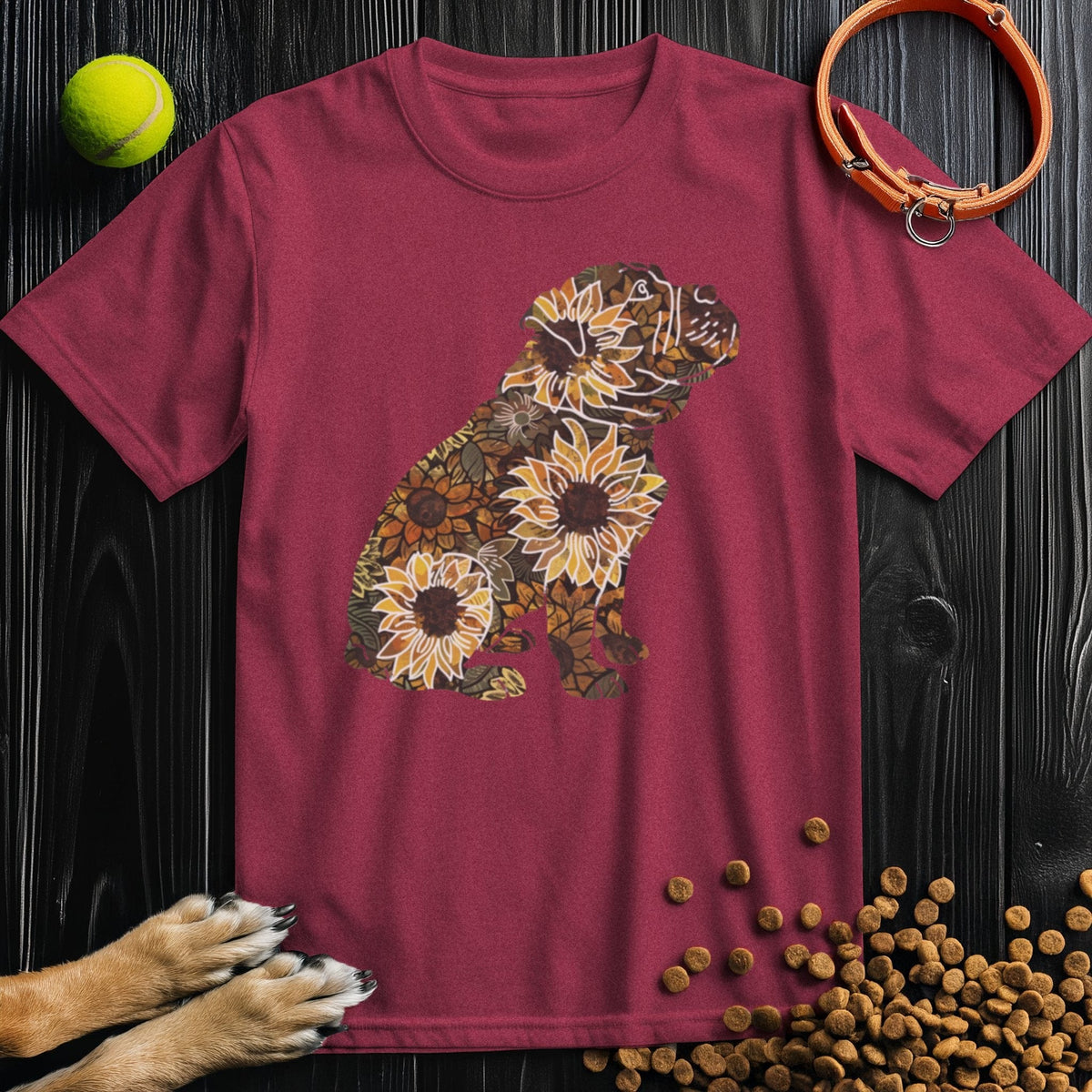 Sunflower English Bulldog T-Shirt