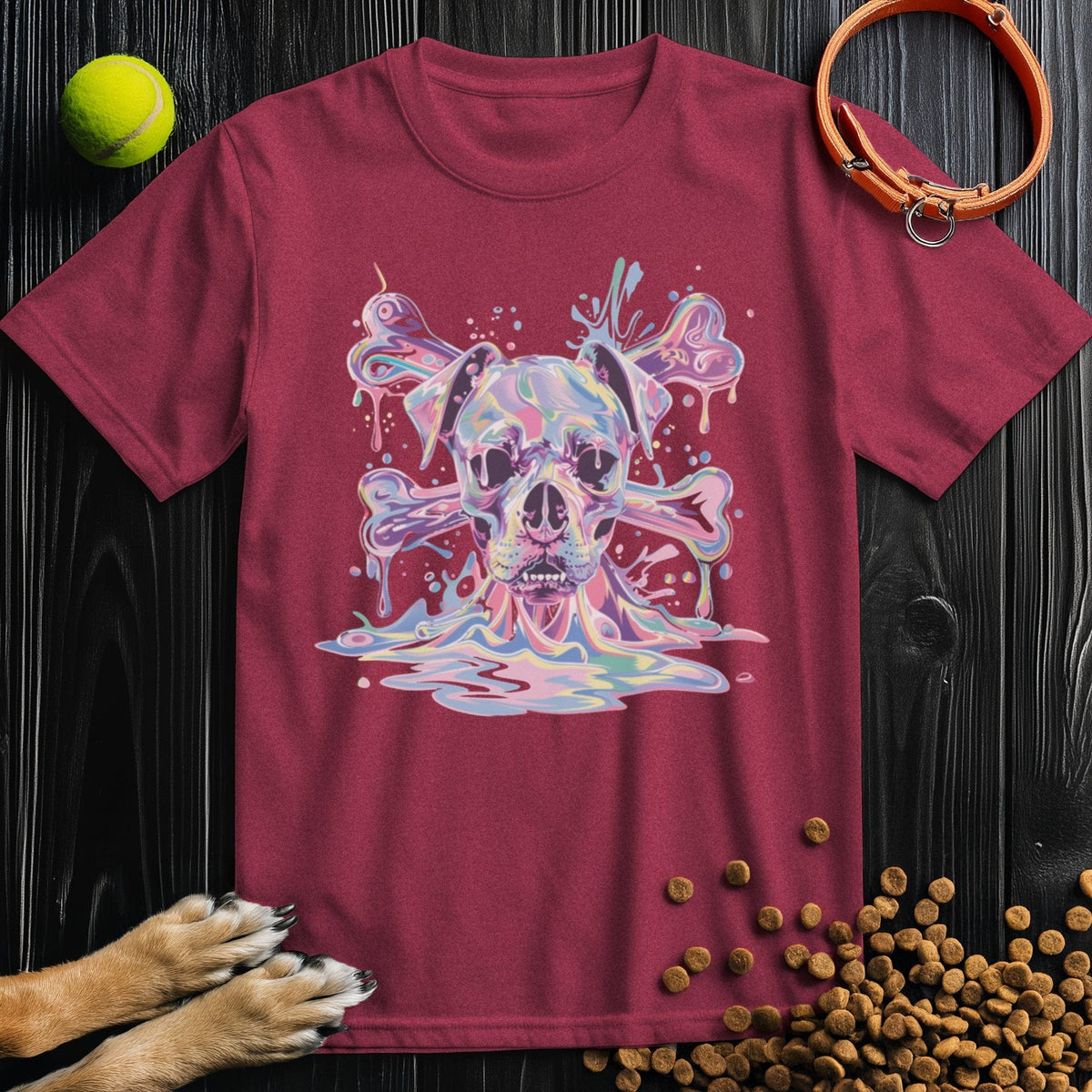 Psychedelic Pooch Skull T-Shirt