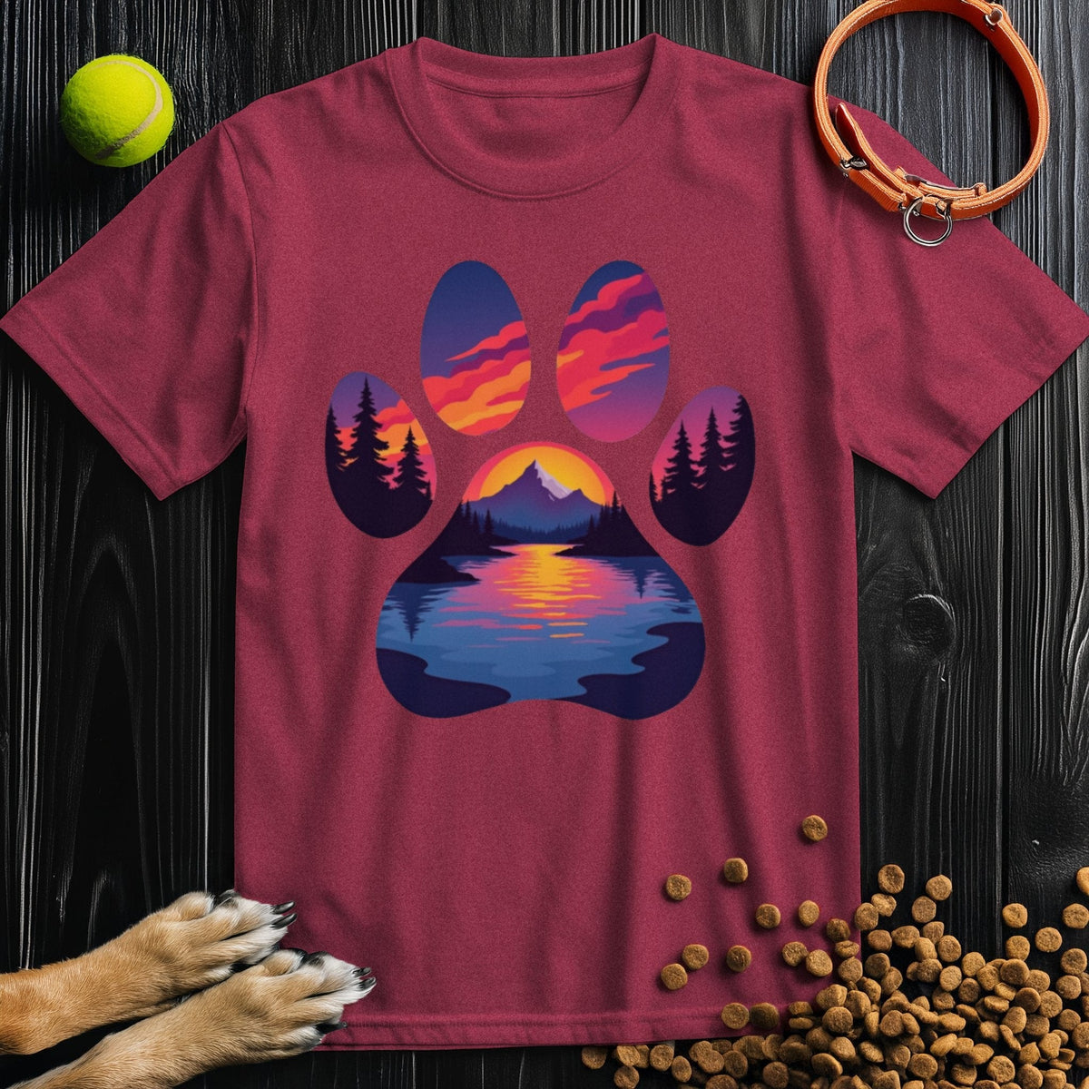 Mountain Trail Paws T-Shirt