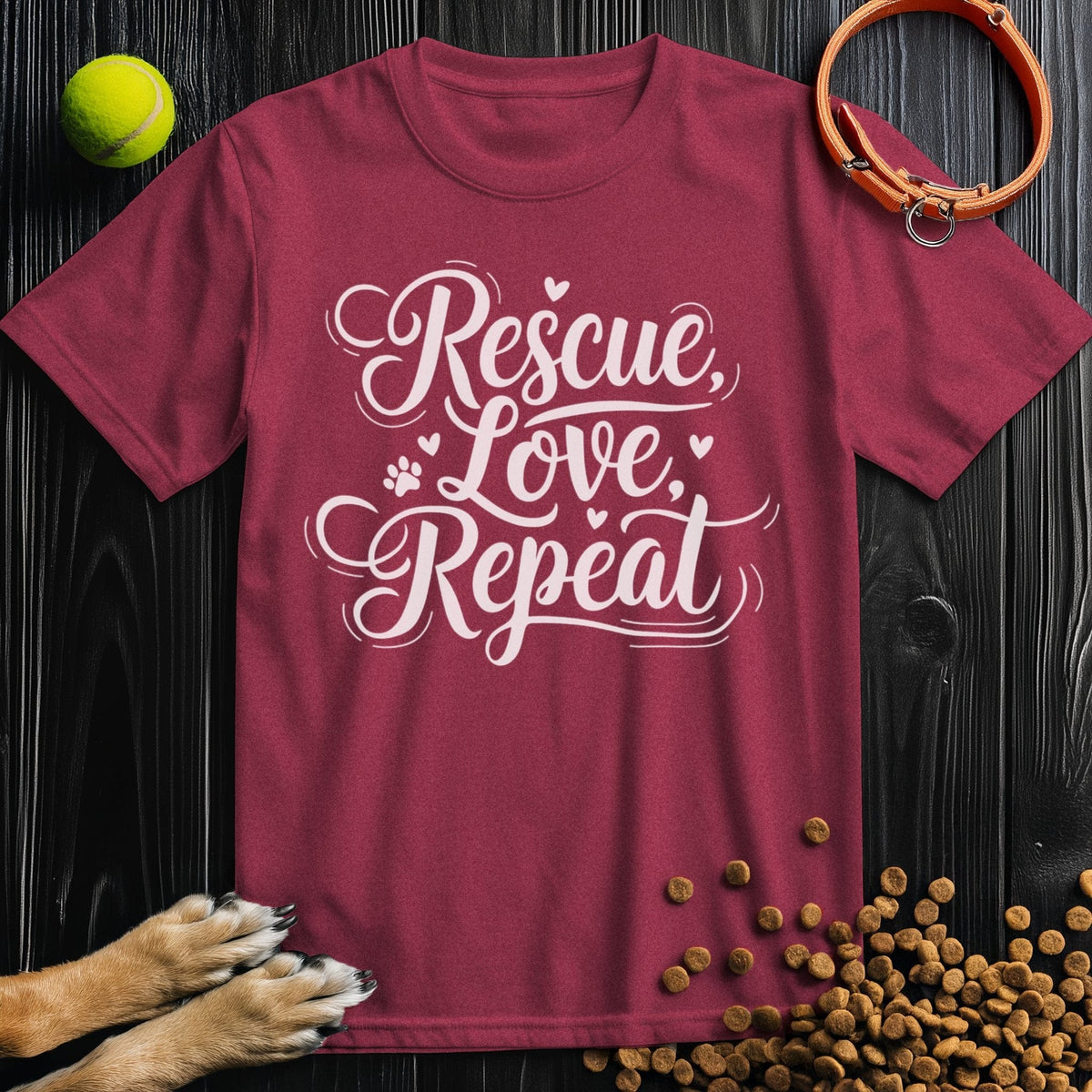 Rescue, Love, Repeat White T-Shirt