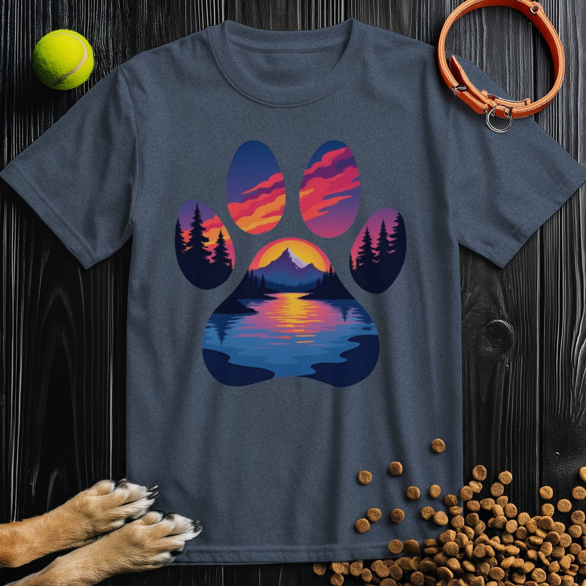 Mountain Trail Paws T-Shirt