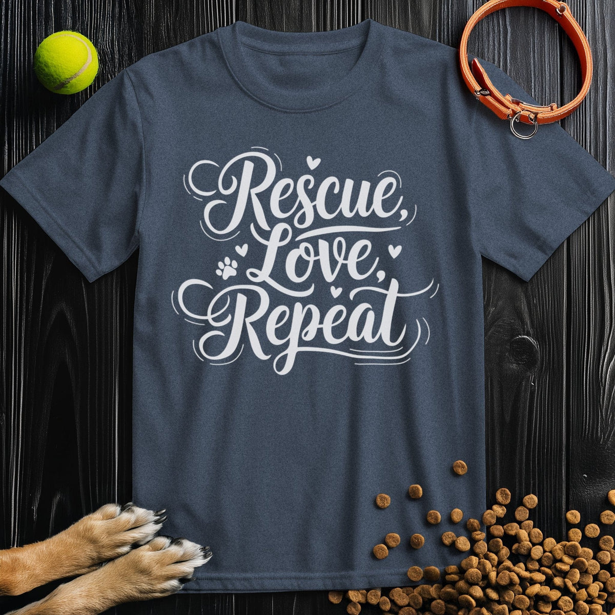 Rescue, Love, Repeat White T-Shirt