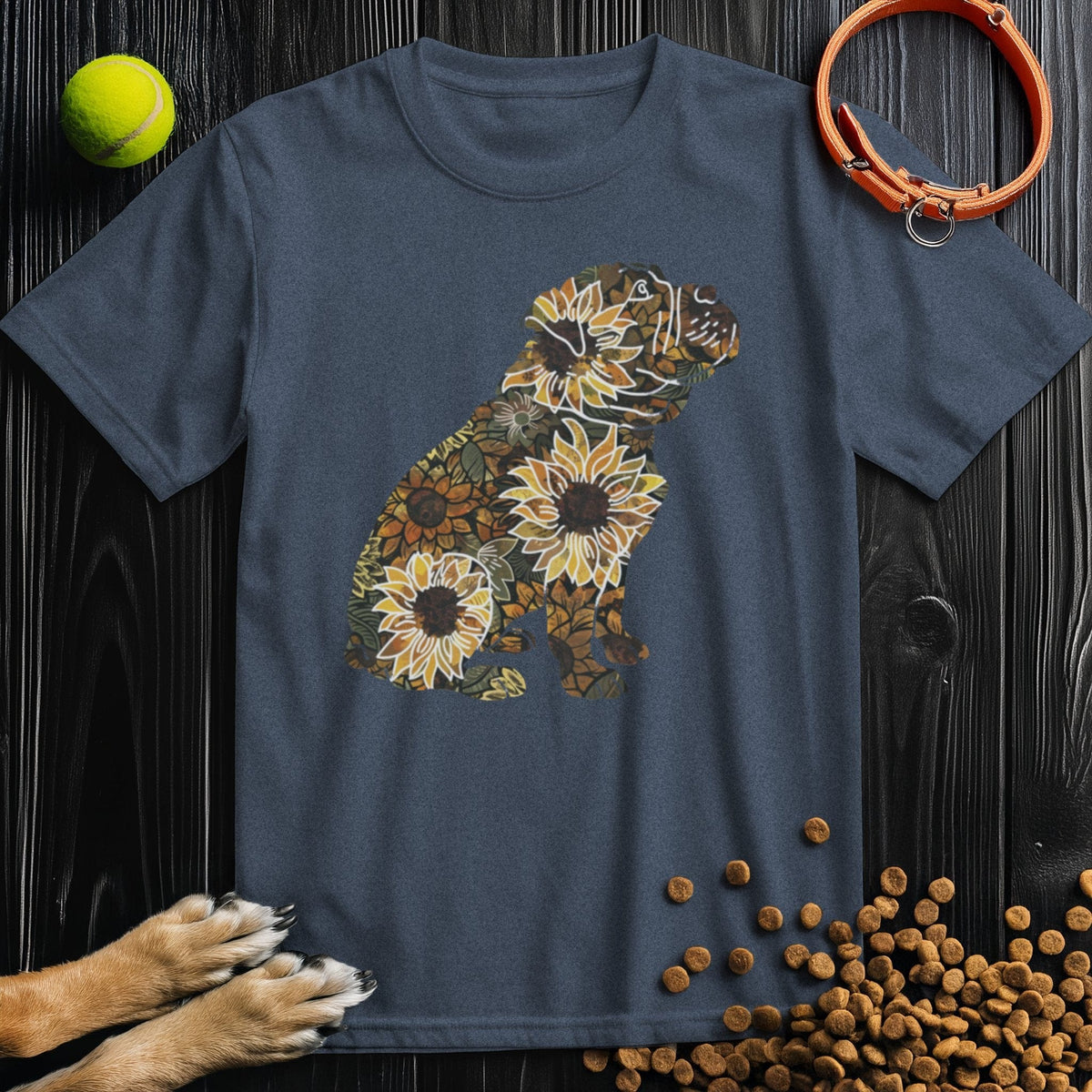 Sunflower English Bulldog T-Shirt