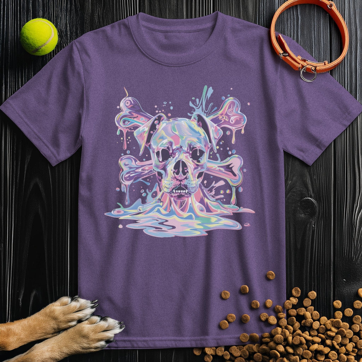 Psychedelic Pooch Skull T-Shirt