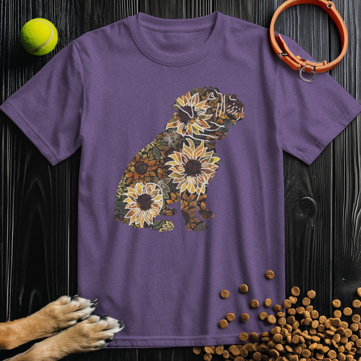 Sunflower English Bulldog T-Shirt