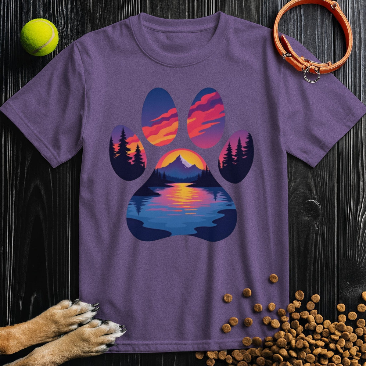 Mountain Trail Paws T-Shirt
