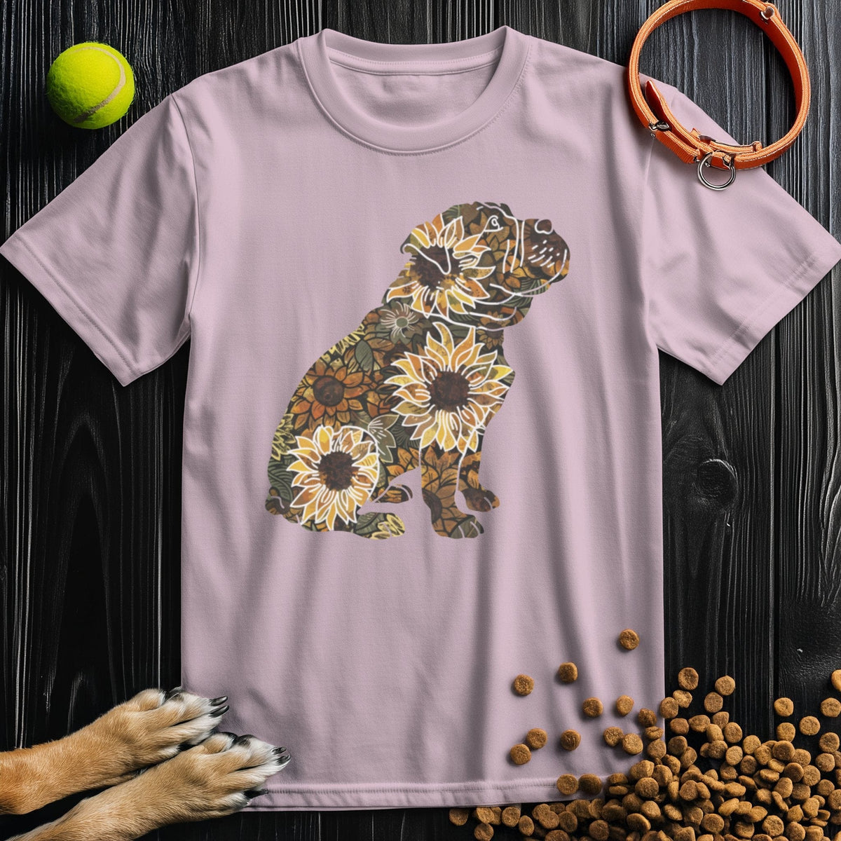 Sunflower English Bulldog T-Shirt
