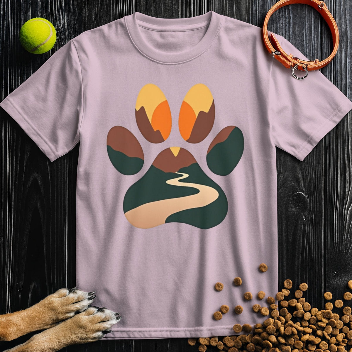 Wilderness Paw Path Dog T-Shirts