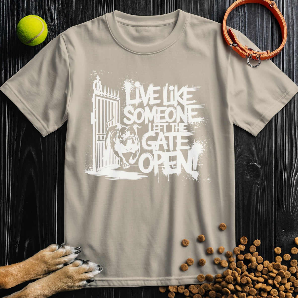 Live Like Someone Left The Gate Open White T-Shirt