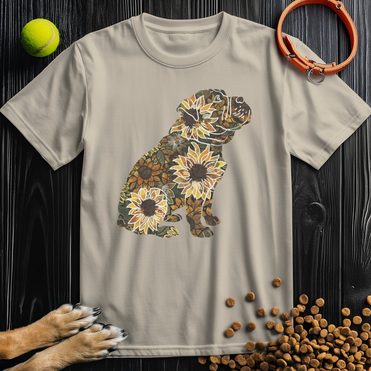 Sunflower English Bulldog T-Shirt