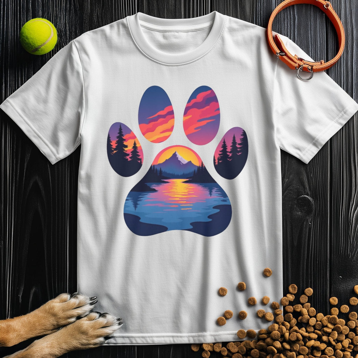 Mountain Trail Paws T-Shirt