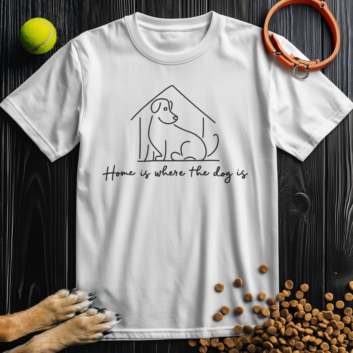 Home Is Where The Do Is Black T-Shirt