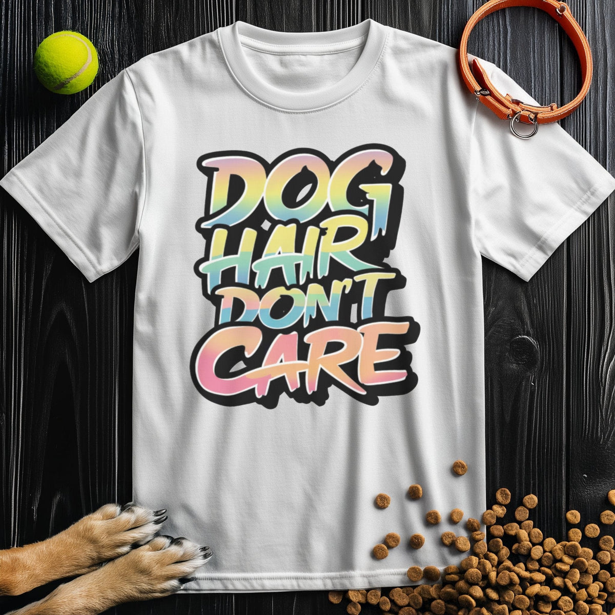 Dog Hair, Don't Care Color Splash T-Shirt