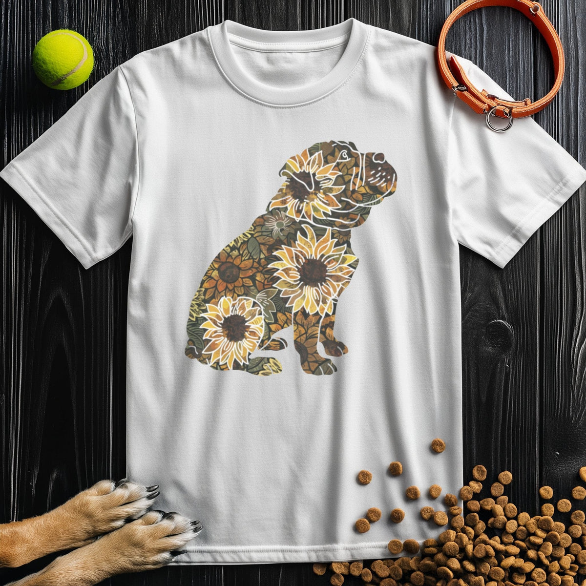 Sunflower English Bulldog T-Shirt